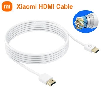 Оригинален кабел Xiaomi HDMI HDMI-HDMI 3 М/1,5 М 4K HD Кабел за 3D 24-КАРАТОВО Златно покритие Включете 18 gbps за Xiaomi TV Projector TV Box
