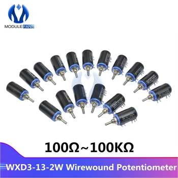 WXD3-13-2W Потенциометър С Метална Намотка Съпротивление Ом 10 Оборота Линия на Ротационен Потенциометър 5%+ 5% -5% Diy Имейл