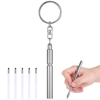 Химикалки, ключодържател, Мини джоб, Разтегателен Телескопична метал от неръждаема стомана