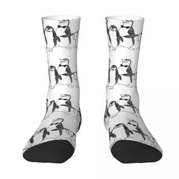 Чорапи с шарките на пингвини от Мери Попинз, чорапи за момичета, модерен японски чорапи за момичета, мъжки