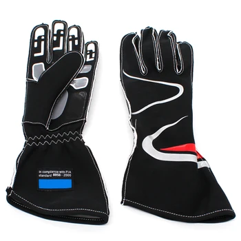 ПЪРГАВ Нови състезателни ръкавици за автомобил, Дишаща Състезателни ръкавици за мотокрос, картинг, Силиконови нескользящие мъжки ръкавици за картинг