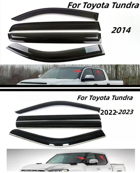 4 бр. За Toyota Tundra 2014 2022 2023 Автомобилна Врата на Страничната Ветрозащитный Козирка От Дъжд Дефлектори За Прозорци Защитна Подплата Автомобилни Аксесоари