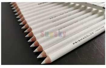 Цветни моливи Prismacolor Premier PC938 (3365) с бял цвят, опаковка от 12 броя, Моливи Prismacolor High Light