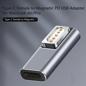 5A Конектор за свързване на PD Type-C към протоколи адаптер Адаптер за зареждане на PD за MacBook Air/ Pro с индикаторна лампа
