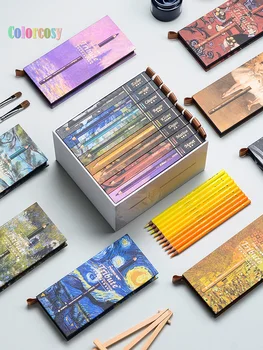 Комплект цветни моливи от професионални колекция Marco Tribute 80 цвята. Акварелни моливи 60 цвята. за многослойни рисуване