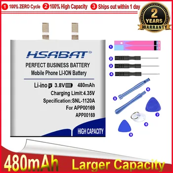 Батерия HSABAT 0 цикли с капацитет от 480 ма за високо качество заменяеми батерията APack APP00169