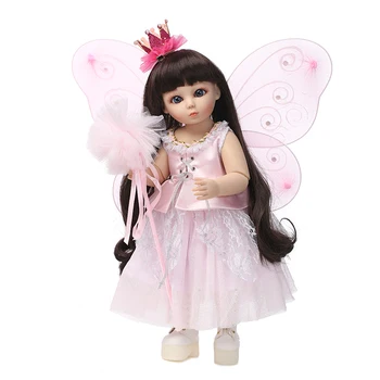 Пеперуда Красива SD/BJD кукла 18 инча по-високо качество на ръчно изработени кукла принцеса позируемая със ставите е добре за детски играчки, за рожден ден