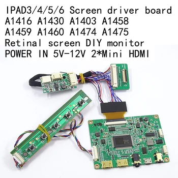 Контрольор карта, съвместима с miniHDMI, 2K за iPad 3 4 9,7 Инча LP097QX1 SPA1 SPAV SPC1 EDP Signal 4-Канальным 51-Пинов LCD дисплей