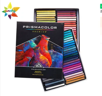 САЩ Sanford prismacolor оригиналния цветен тебешир пастельная пръчка 12 24 36 96 цветна водорастворимая четка за прах художествени аксесоари
