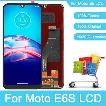 6,1-инчов Дисплей За Motorola Moto E6s LCD дисплей със Сензорен екран и Дигитайзером възли За Мото E6s 2020 XT2053 XT2053-2 Смяна на LCD дисплея