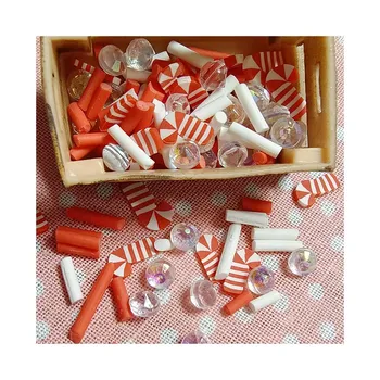 Полимерна глина diy, смесени шоколадови бонбони, Коледни украси, утайки, плънка малки частици мръсотия Klei, аксесоари