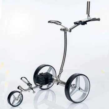 Производител директно доставя водоустойчива защитно количка за голф със стоманена рамка, дистанционную количка за голф с една литиева батерия