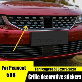 За Peugeot 508 2022 2023 2020 2021 2019, черна решетка на радиатора samurai, като цвят, защита на ивици на радиатора