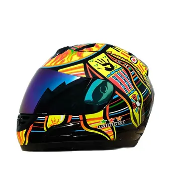 Мъжки и женски мотоциклет шлем Four Seasons, полнолицевой каска, Борцовский каска, одобрен от ООН Каска Пет континента