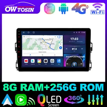 Owtosin QLED 1280*720 P 8 Core 8 + 128 G GPS автомагнитола за Toyota Allion Premio T260 2007-2020 Carplay Автомобилен плейър 4G LTE Android Auto