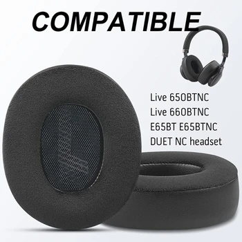 Поролоновые амбушюры за слушалки Duet NC E65BTNC LIVE650BT 660NC Индивидуалния годни Усъвършенствано качество на звука