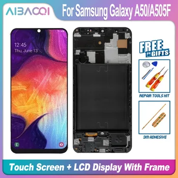 AiBaoQi Маркова Новост 6.4 См Сензорен Екран + 2340x1080 LCD Дисплей В Събирането на Замяна За Samsung Galaxy A50/A505F Телефон