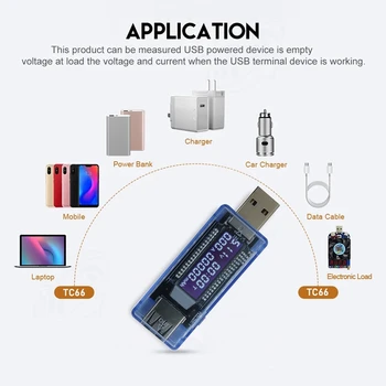 USB-дисплей Напрежение И Амперметра 3-9 В Напрежение 0-3 А, Ток Мобилния Тестер Мощност, Тестер от Капацитета на батерията V20