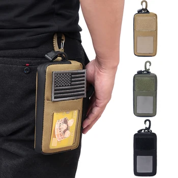 Мини-тактически чантата EDC Molle, калъф за ключове, държач за карти, Портмонета, Преносима чанта за надбедрен колан, Спортна чанта за лов на открито