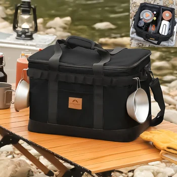 Туристическа чанта за хранене, голям походный инструмент, пътни чанти за пикник, водоустойчив преносима лампа за багаж, чанта за съдове, улично оборудване
