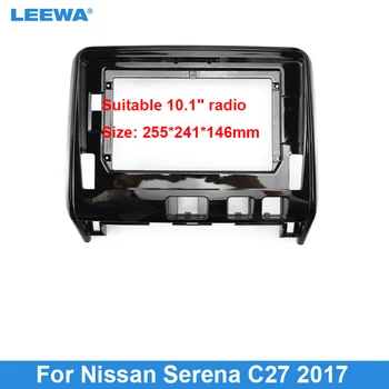 LEEWA Кола Стерео 10.1-Инчов Адаптер За Панела С Голям Екран За Nissan Serena C27 2Din Dash Audio Fitting Panel Frame Kit