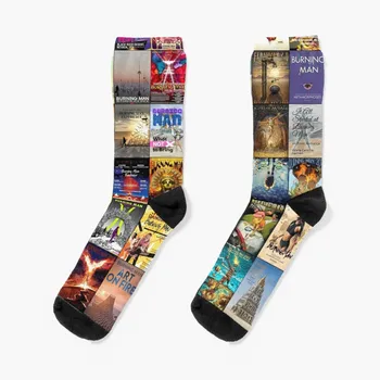 Чорапи Burning Man, зимни термоноски, мини чорапи, мъжки чорапи, дамски чорапи
