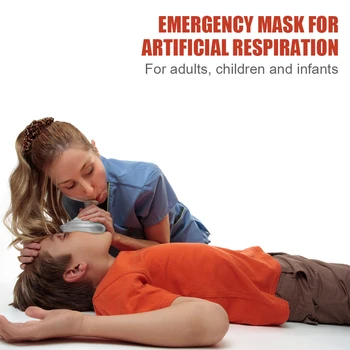 Маска за тренировка на CPR, защитна маска за изкуствено дишане, инструменти за оказване на първа помощ