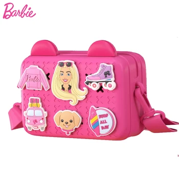 Оригинална раница Барби, чанта на рамото, мультяшная чанта-переноска, водоустойчив дрехи за почивка, аксесоари за момичета, подарък за рожден ден за деца