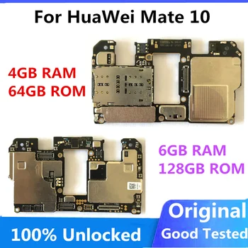 Оригиналът е за HuaWei КАПИТАН на 10 дънната Платка на 64gb отключена За логическа заплата HuaWei Mate 10, Android Напълно в добро състояние