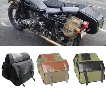 Универсални мотоциклетни дисаги за велосипед Отзад, раница за мотоциклет, скутер, холщовые трактор преглед чанти за Sportster за Honda, Suzuki