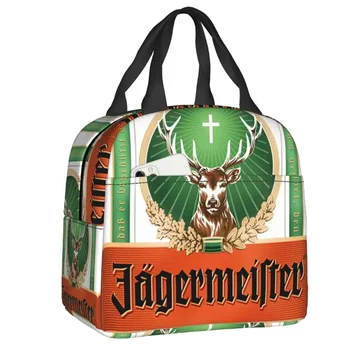 Jagermeister Термоизолированные чанти за обяд Женски, за многократна употреба контейнер за обяд за деца, ученици, кутия за съхранение на Bento за хранене