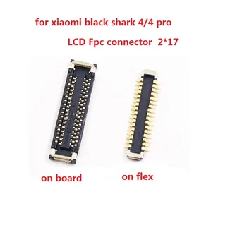 10 бр. Гъвкав конектор спк стартира строителни с LCD дисплей за Xiaomi Black Shark 4 4Pro, 34-пинов конектор на дънната платка