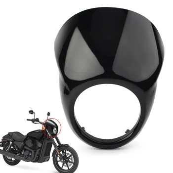 Блясък-Черна Капачка Обтекател Фарове Мотоциклет ABS Защита На Светлина Harley Davidson Street XG500 XG750 2014-2022 