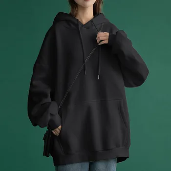 Y2k корея hoody с качулка, женски спортни блузи, големи японски дълъг ръкав, пуловер с качулка поп Sudadera дамски суитчър