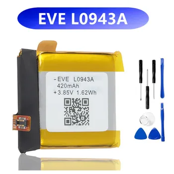Оригинална батерия 420 ма EVE L0943A за Xiaomi EVE L0943A Watch Battery + Безплатни инструменти
