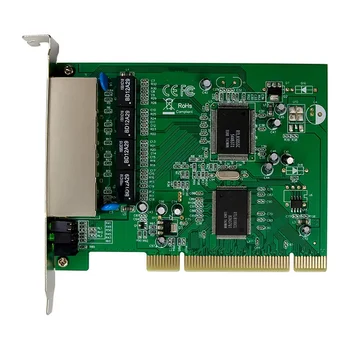 PCI Fast Ethernet 10/100 Mbps RTL8305SC + RTL8100CL Чипсет Четырехпортовый Мрежов Комутатор RJ45 Lan-карта