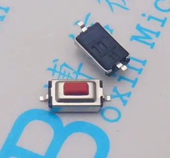 1000шт 3*6*2.5 мм 3*6*2.5 В SMD червен бутон превключвател превключвател осезаемост Високо качество