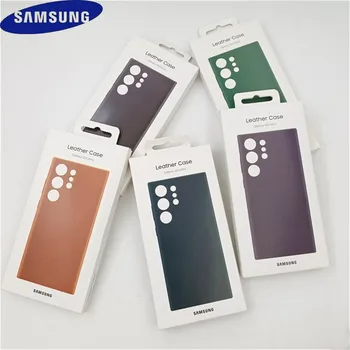 Samsung Galaxy S23 Ultra S22Ultra S23U S22U 5G Калъф За Телефон от висок Клас Луксозен Кожен Калъф Пълна Защита устойчив на удари Корпус
