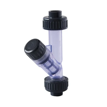 1БР 20 ~ 63 мм Индустриален Химически Висококачествен PVC Y-Образен Филтър Адаптер За Аквариум, Градински Филтри За Напояване, Водопроводни Тръби