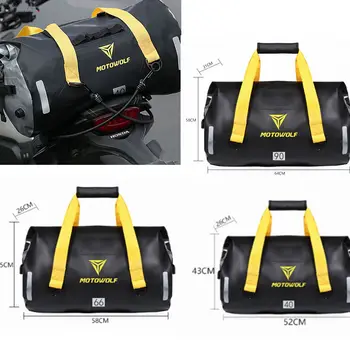 Universal alforje para a motocicleta saco lona de volta sacos de bagagem do assento para sportster xl883 1200 para honda para ka