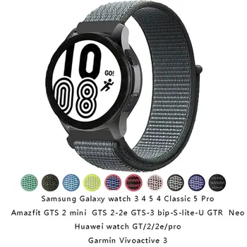 Каишка За Samsung Galaxy Watch 4 3 Classic 5 Pro Active 2/Gear S3 Найлон Контур Correa Гривна Huawei Watch GT 2 3 Каишка 22 мм 20 мм