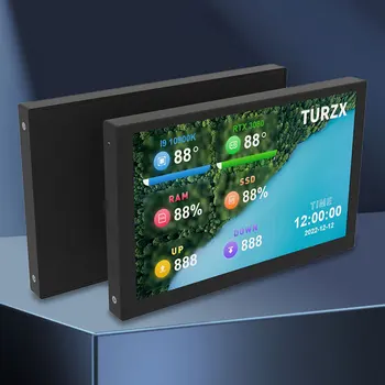 5-инчов мини-компютър с допълнително IPS-screen tv, свободно показва USB интерфейс на PC AIDA64 GPU, CPU RAM HDD Monitor се Поддържа динамична тема