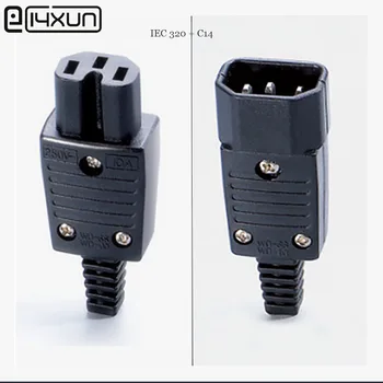 4шт Електрически штекеров IEC 320 C14 Конектор Jack 250V 10A Socket ac