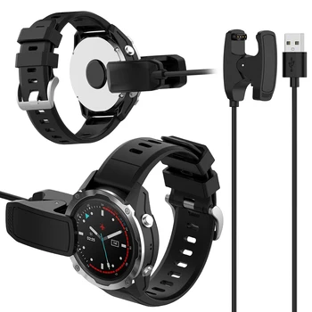 USB Кабел За Зареждане, Зарядно Устройство, Зарядно устройство Клип на Поставка 1 М-Тел За Зареждане на Смарт Часа, Зарядно Устройство, Кабел за Garmin Descent MK3 MK3i