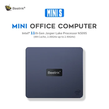 Beelink Mini S Windows 11 Celeron N5095 Мини-КОМПЮТЪР DDR4 8 GB, 128 GB, 16 GB, 512 GB SSD Тенис на компютърни игри