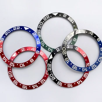 38-мм bezel за часа, цвят GMT, алуминиев bezel, керамично пръстен, като заменят външен пръстен, аксесоари за часовници