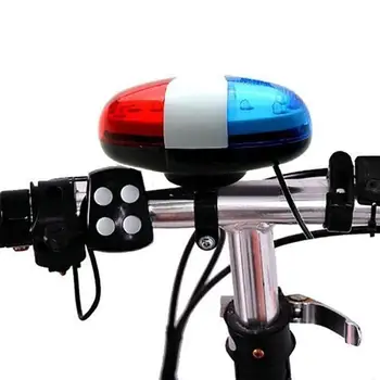 6LED 4-тонная полицейска сирена, електронна Велосипедна аларма, велосипеден звънец, велосипеден звънец, led полицейска лампа, електронна сирена