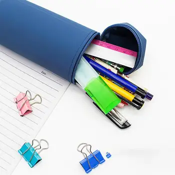 Силиконов молив случай от 1 бр., здрав държач за моливи във формата на писалка, висококачествена практическа конструкция на присоске, държач за кисточек за грим за дома