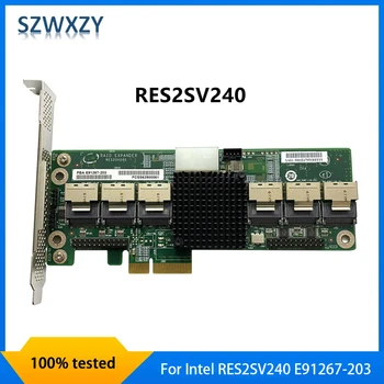 Оригиналът е за Intel RES2SV240 E91267-203 6 GB/сек. 24 Порта SAS SATA PCIe Карта за Разширяване на RAID 100% Тествани с Бърза доставка