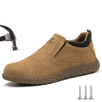 Защитни обувки за заваряване За мъже, Противоударные Строителни работници обувки, Устойчиви на пробиване, Неразрушаемая Мъжки Работа защитни обувки
